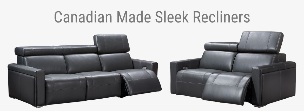 canadian made sleek recliners