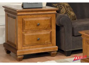 Florent End Table With 2 Drawers