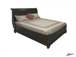 Florent Sleigh Bed With Boat Footboard