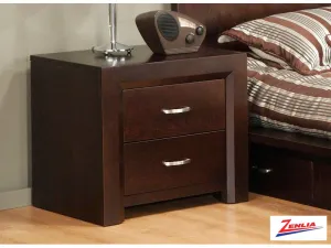 Cont Two Drawer Nightstand