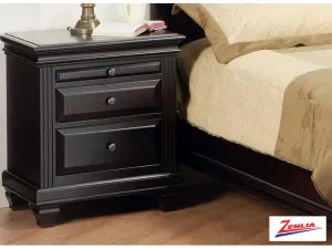 Florent Two Drawer Night Stand W/pullout Shelf