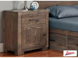 Steel One Door One Drawer Night Stand