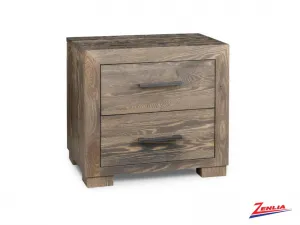 Steel Two Drawer Night Stand