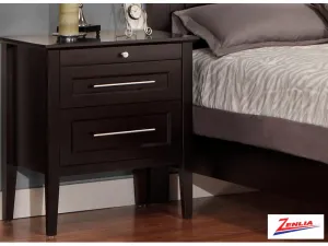 Stock Two Drawer Night Stand W/pullout Shelf