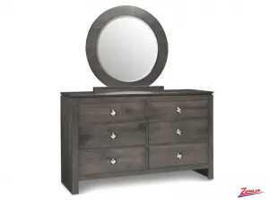 Orl 6 Drawer Double Dresser And Mirror