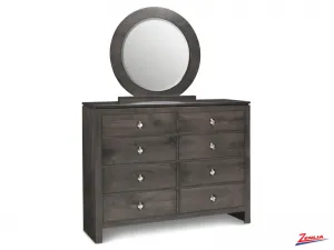 Orl 8 Drawer Double Dresser And Mirror