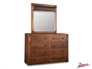 Sara 8 Drawer Dresser And Mirror