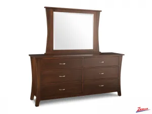 York 6 Drawer Long Double Dresser