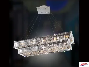 Bague Rectangular 2 Tier Pendant