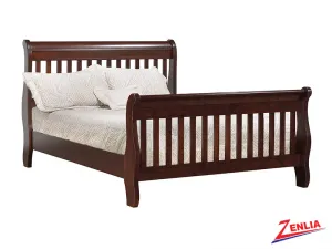Bour Slat Sleigh Bed