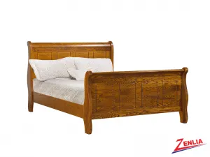 Rust Sleigh Bed