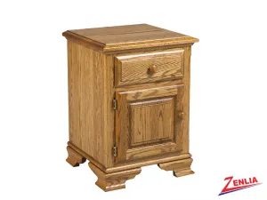 Country 1 Drawer 1 Door Night Stand Small