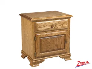 Country 1 Drawer 1 Door Night Stand Large