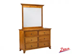 Bour 6 Drawer Dresser And Mirror