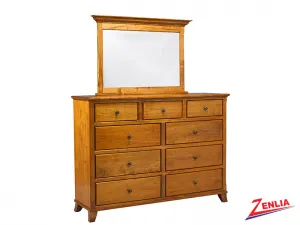 Bour 9 Drawer Dresser And Mirror