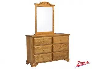 Country 6 Drawer Dresser And Mirror
