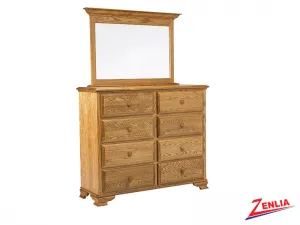 Country 8 Drawer Dresser And Mirror