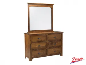 Lake 6 Drawer Dresser And Mirror