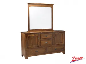 Lake 8 Drawer 2 Door Dresser And Mirror