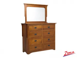 Miss 8 Drawer Dresser and Mirror