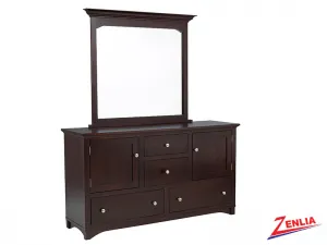Mont 8 Drawer 2 Door Dresser and Mirror