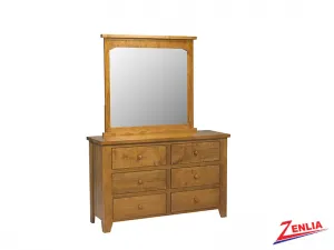 Ruff 6 Drawer Dresser and Mirror