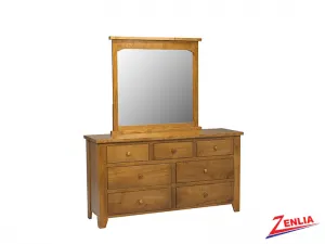 Ruff 7 Drawer Dresser and Mirror