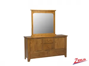 Ruff 8 Drawer 2 Door Dresser and Mirror