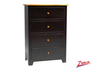 Rust 4 Drawer Chest Large