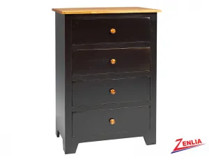 Rust 4 Drawer Chest Small