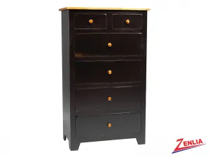 Rust 6 Drawer Chest