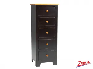 Rust 5 Drawer Lingerie Chest