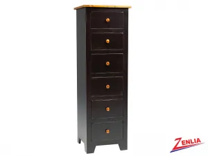 Rust 6 Drawer Lingerie Chest