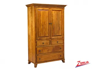 Bour Plain Top Armoire Large