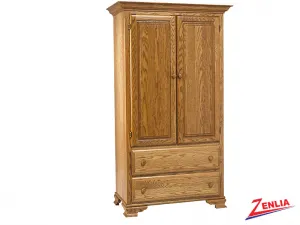 Country Plain Top Armoire