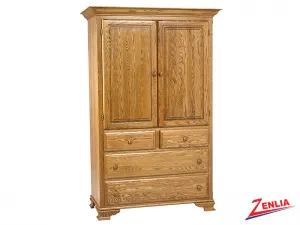 Country Plain Top Armoire Large