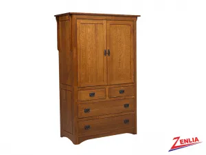 Miss Plain Top Armoire Large