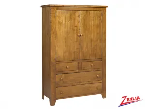 Ruff Plain Top Armoire Large