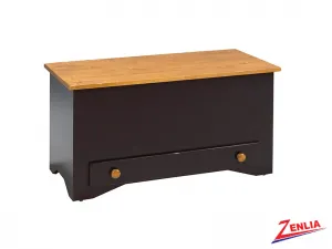 Rust Blanket Box With Drawer