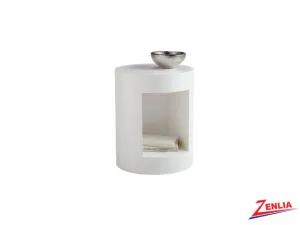Beac White End Table