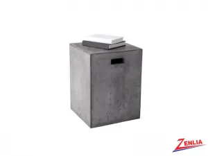 Cast Grey End Table