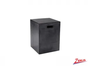 Cast Black End Table