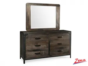 Port 6 Drawer Dresser And Mirror