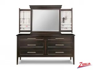 Stock 6 Deep Long Drawer Dresser And Mirror