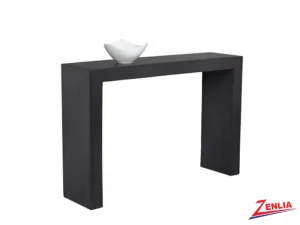 Axl Black Console Table Concrete