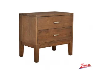 Defined Two Drawers Night Stand Wood Base