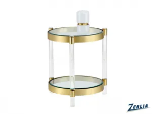 York Side Table Brass