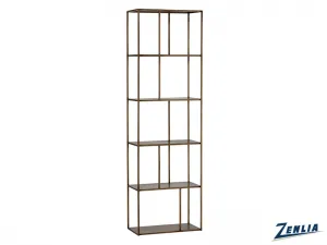 Eiff Small Brass Bookcase