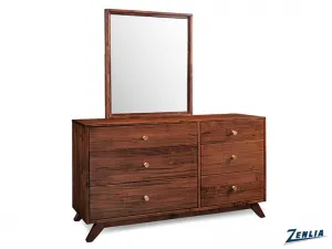 Tribe 6 Drawer Dresser With Mirror