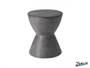Log Grey End Table